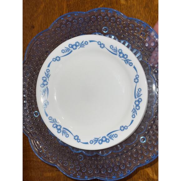 Set of 6 Corelle Corningware Blue Cornflower  Salad Plates 7.25" - Picture 1 of 6